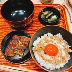 炭とおがわ - TKG　鰻の蒲焼