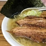 くじら食堂 - 特製塩らー麺　麺顏アップ