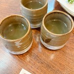 天ぷら 大樹 - 3人分の温かい緑茶