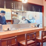 天ぷら 大樹 - 店内  カウンター