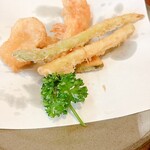 天ぷら 大樹 - 天ぷら定食〔並盛〕  ¥2,900  追加アスパラ¥250