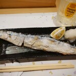 美家古鮨 - 秋刀魚の塩焼き