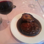 ル ビストロ - （ランチ）赤ワインと、蝦夷鹿の赤ワイン煮