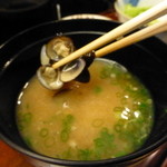 銀座 久兵衛 - 蜆味噌汁