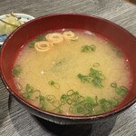 鶏料理 お福 - 味噌汁