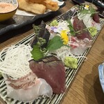 土鍋炊きごはん あさひ - 季節のお刺身2種盛り