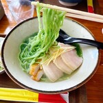 みなと食堂 - 【鰹塩アーサそば(並)】(¥950)