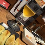 Yakitori＆wine Barsamico - 野菜串　茄子　　ピーロート・オレンジ・ワイン