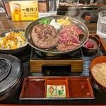 とろけるハンバーグ福よし - とろけるハンバーグ＆熟成ハラミステーキ御膳