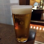 九州料理 二代目もつ鍋わたり - サントリートリプル生 中770円