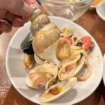 トラットリア・築地パラディーゾ - 貝類とチェリートマトのペスカトーレ風リングイネ