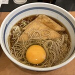 蕎麦一心たすけ - 生卵は…お蕎麦にIN！