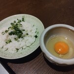 九州料理 二代目もつ鍋わたり - 〆雑炊（ご飯・たまご・ねぎ）600円