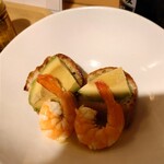 小料理 くに - エビのオイル漬け：¥600