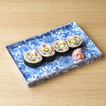 高輪それがし - 〆鯖と鰯の太巻き