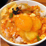 コッテジ - カキ入り豆腐チゲ（ライスにかけて）（２０１４年１０月）