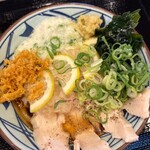 丸亀製麺 - ねばとろ鶏ぶっかけ（並）