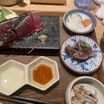 土佐みょうじん - お新香、小鉢付き