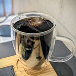 saint de gourmand - アイスコーヒー、タップリで美味しい。