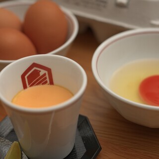 使用大分縣產品牌蛋「蘭王」製作的滑嫩茶碗蒸
