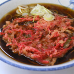 新角 - 料理写真:紅しょうが天そば＠税込540円