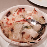 ミリオンダラー カフェ - 前菜3種のうちのひとつ（白菜のグラタン）