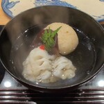 鮨旬美西川 - シャコの真薯と鱧のお椀