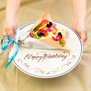 記念日・誕生日には、メッセージでサプライズ！