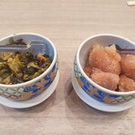 博多天ぷら やまや - おかわり自由の明太子＆高菜