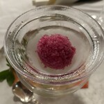 日光金谷ホテル - 一段目に　紫蘇のグラニテ