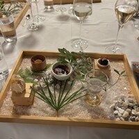 日光金谷ホテル - 折敷で出される、アミューズ5点盛り