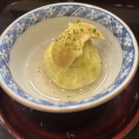 日本料理 珀也 - いちじくの風呂吹き　味噌を合わせて