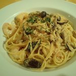 Luce Dining+ - 小海老とキノコのトマトクリームスパゲッティ