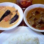 さらじゅ - マトンカレーと北の野菜カレー