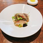 ダ マッサ - イサキ　水茄子　サラダ