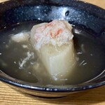 にほんいち水産直営 居酒屋あらた - ふろふき大根のカニのせ