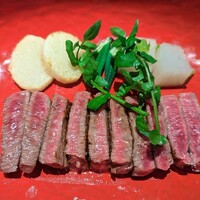 旬菜ステーキ処 らいむらいと - 名人和牛サーロインステーキ