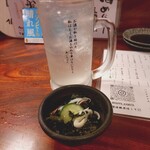 らっぱ - 小鉢とレモンサワー