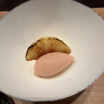 middle - 桃のデザート