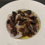 middle - サーロインと蓮根、香茸、ヤマドリダケ