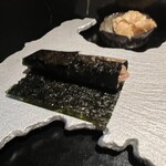 大工町 鮨人 はなれ - 折り紙のような手巻き寿司。これがえげつないほど美味しい。