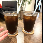 石窯ピザ ステッラ - アイスコーヒーは若干アメリカンタイプのテイストで結構たっぷりな量です〜ナポリタイプのピザには、あってる感じです　ミラノタイプは深煎りの濃いのがいいかなっ〜　byまみこまみこ