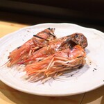 葵 - 赤えびの頭 塩焼き