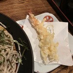 山商蕎麦店 - えびの天ぷら通し揚げ