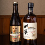 うなぎの豊川 - ビール・ウィスキー