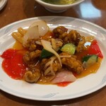 海鮮広東料理　中華料理　昌園 - 酢豚定食の酢豚