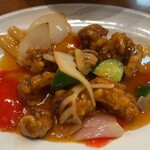 海鮮広東料理　中華料理　昌園 - 酢豚定食の酢豚