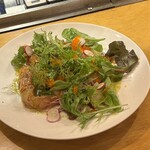 大衆ビストロ D×D - タコと赤エビのꓷ✕D風カルパッチョ