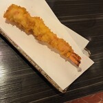 湯島 角萬 - 大海老天　カリっとジューシーな素材の良い海老で大変美味しかったです