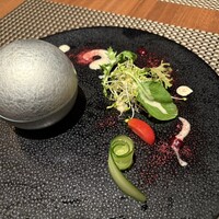 ルサンク  - ◉ 前菜②
                    マグロと茄子のミルフィーユ
                    アボカドのアイス